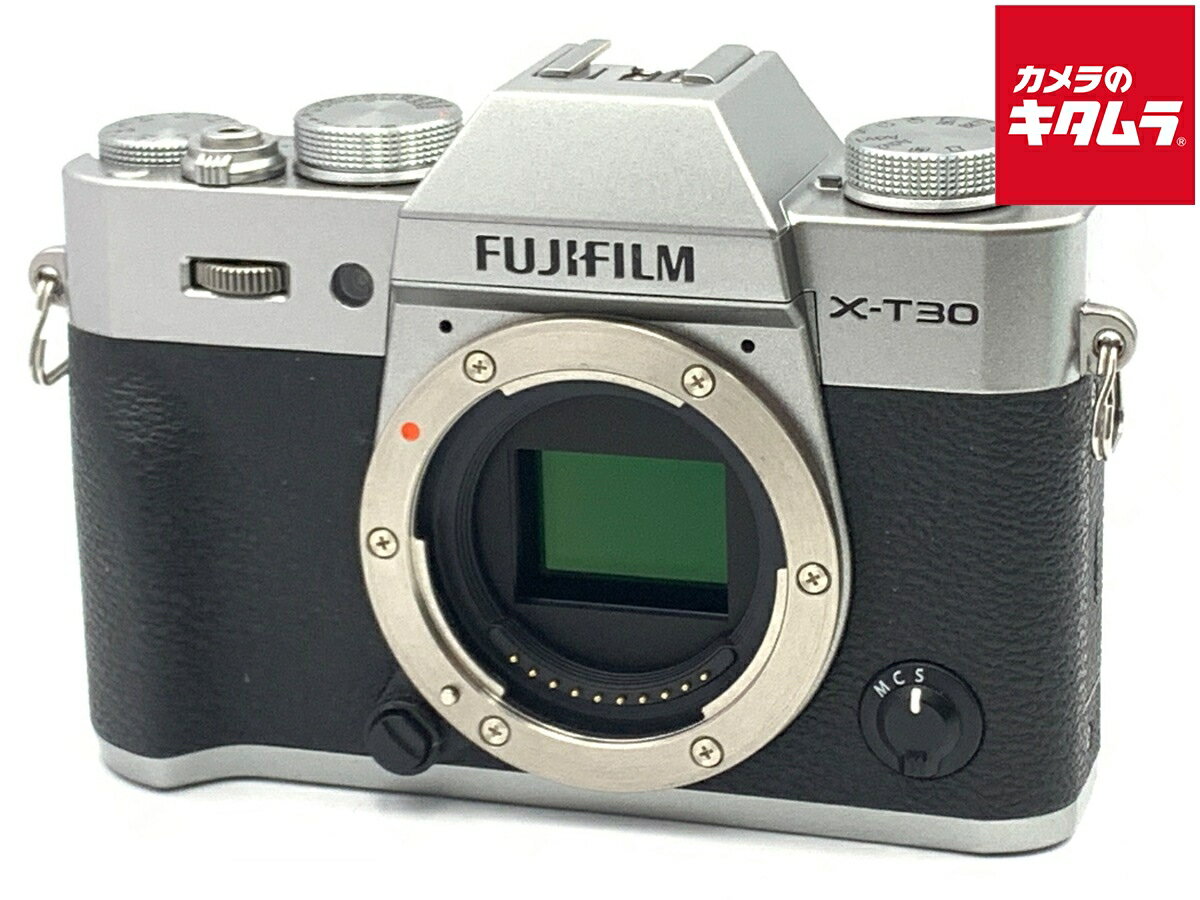【中古】 【並品】 フジフイルム X-T30 ボディ シルバー 【ミラーレス一眼】 【6ヶ月保証】