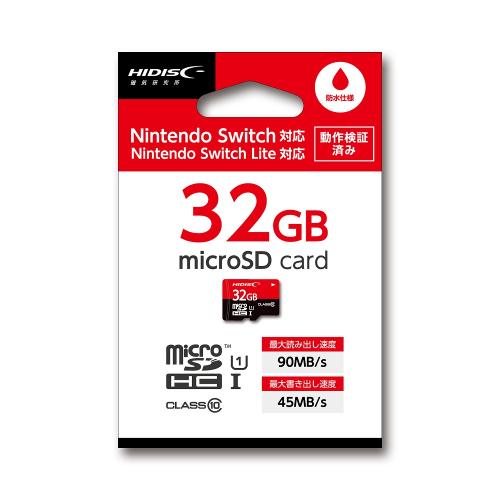 HIDISC HDMCSDH32GSW-WOA 任天堂Switch対応 microSDHCカード 32GB