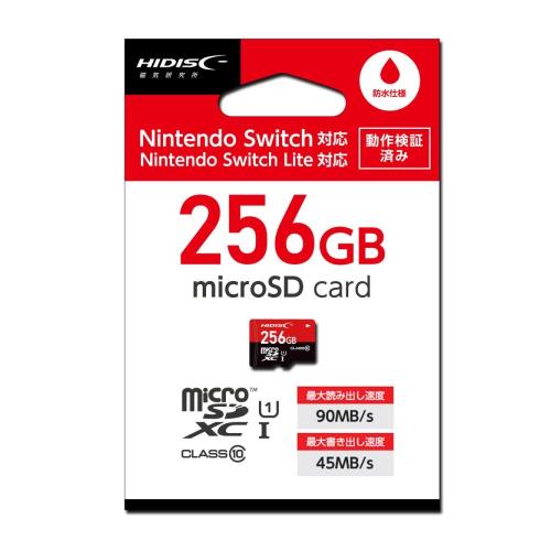 HIDISC HDMCSDX256GSW-WOA 任天堂Switch対応 microSDXCカード 256GB