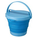 伊勢藤 Iseto SOFT BUCKET8型 ソフトバケツ フタ付き I-553 ブルー 8L 《納期約2週間》(3)