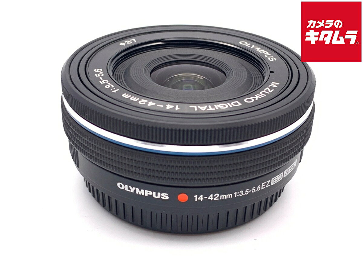 OLYMPUS - 【中古】 【並品】 オリンパス M.ZUIKO DIGITAL ED 14-42mm F3.5-5.6 EZ ブラック 【交換レンズ】 【6ヶ月保証】