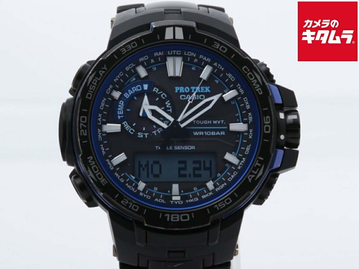 【中古】 【並品】 カシオ プロトレック ブラック PRW-6000YT-1BJF チタン 【1年保証】