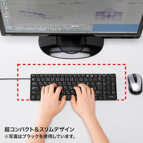 ����掠�ץ饤 SKB-SL17WN USB����७���ܡ��ɡʥۥ磻�ȡ�