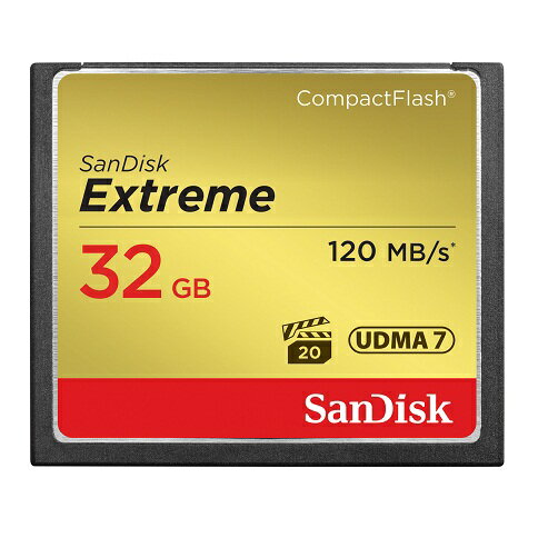 サンディスク Extreme UDMA 7 コンパクトフラッシュ カード 32GB 〔SDCFXSB-032G-J61〕 〔国内正規品 無期限保証〕 《納期約3－4週間》