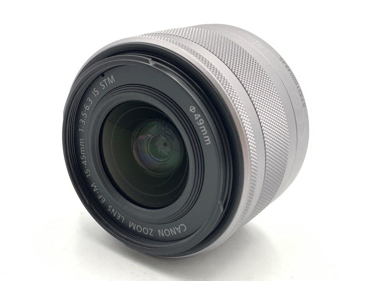 【中古】 【良品】 キヤノン EF-M15-45mm F3.5-6.3 IS STM シルバー 【交換レンズ】
