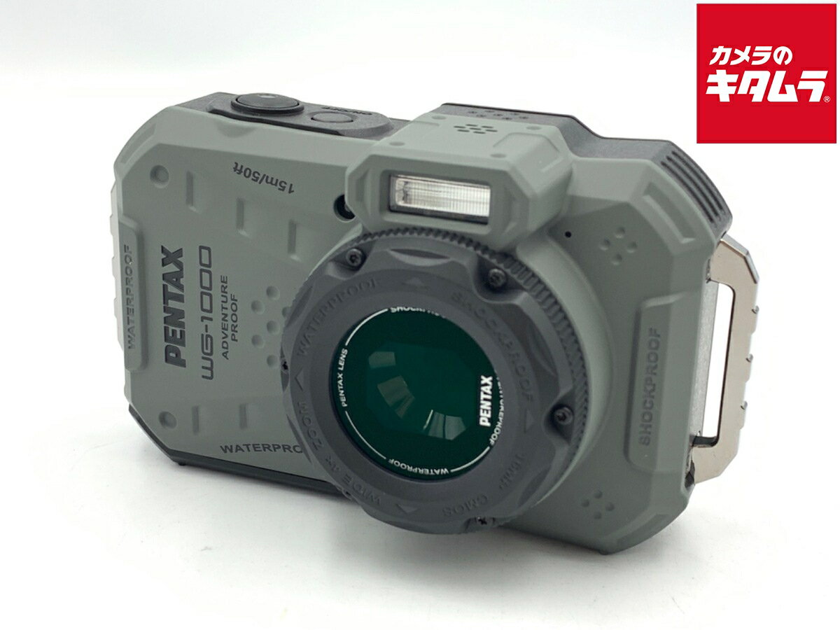【中古】 【美品】 ペンタックス WG-1000 オリーブ 【コンパクトデジタルカメラ】