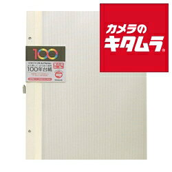 ナカバヤシ アH-A4FR-5-V 100年台紙 フリー替台紙 ビス式2穴 A4 5枚 アイボリー