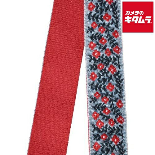 エツミ RR-3014-04 レピヤンリボン オリボンカメラストラップ タイニーブロッサム シャンブレー