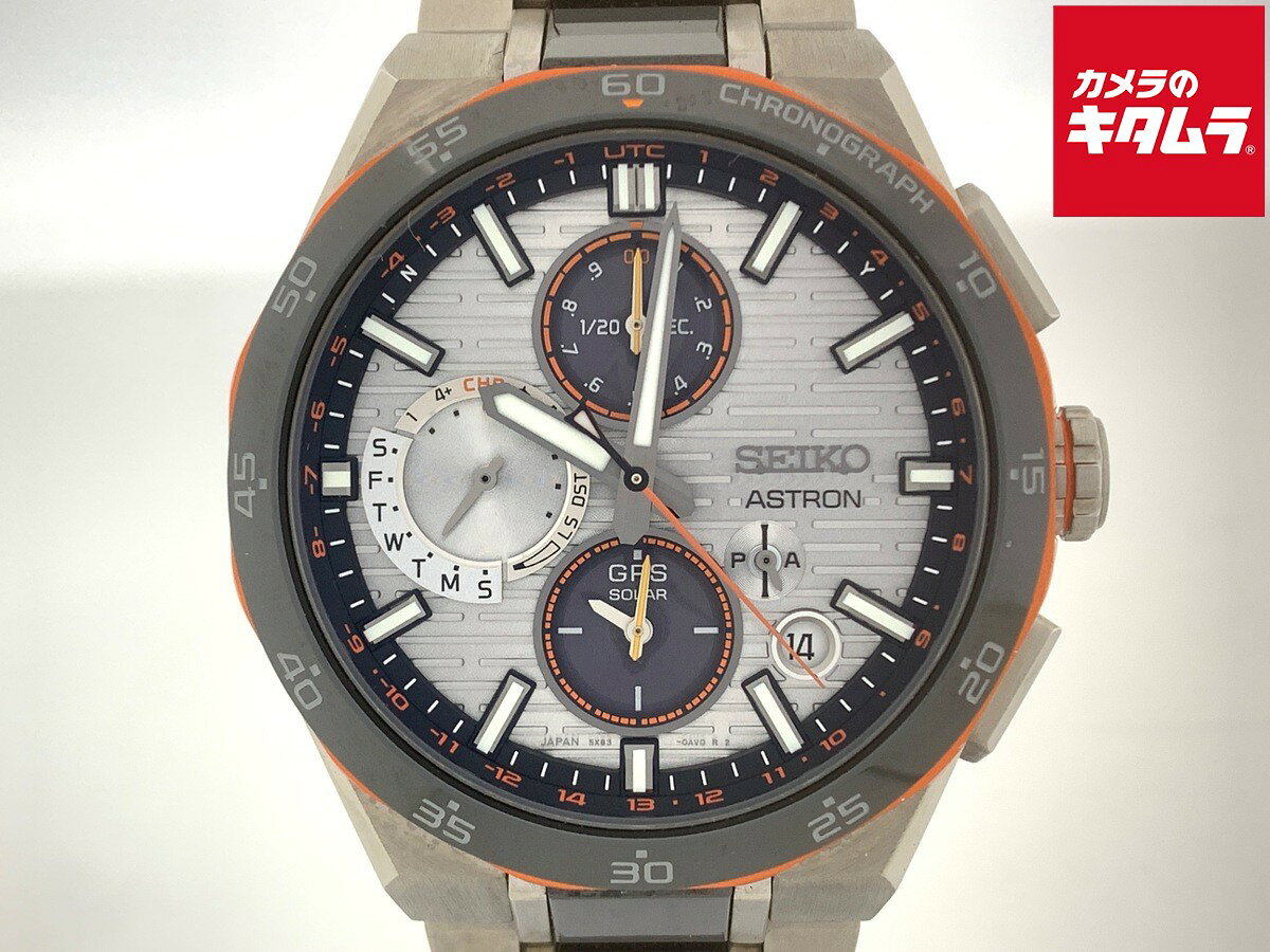 【中古】 【良品】 セイコー アストロン シルバー SBXC183/5X83-0AS0-1 チタン 【1年保証】