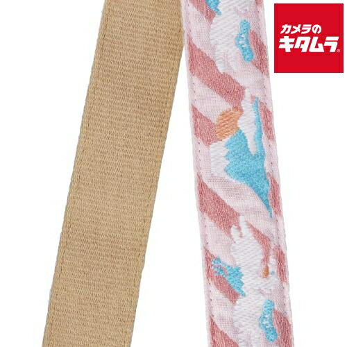 エツミ RR-3006-03 レピヤンリボン オリボンカメラストラップ 富士山 ピンク 《納期未定》