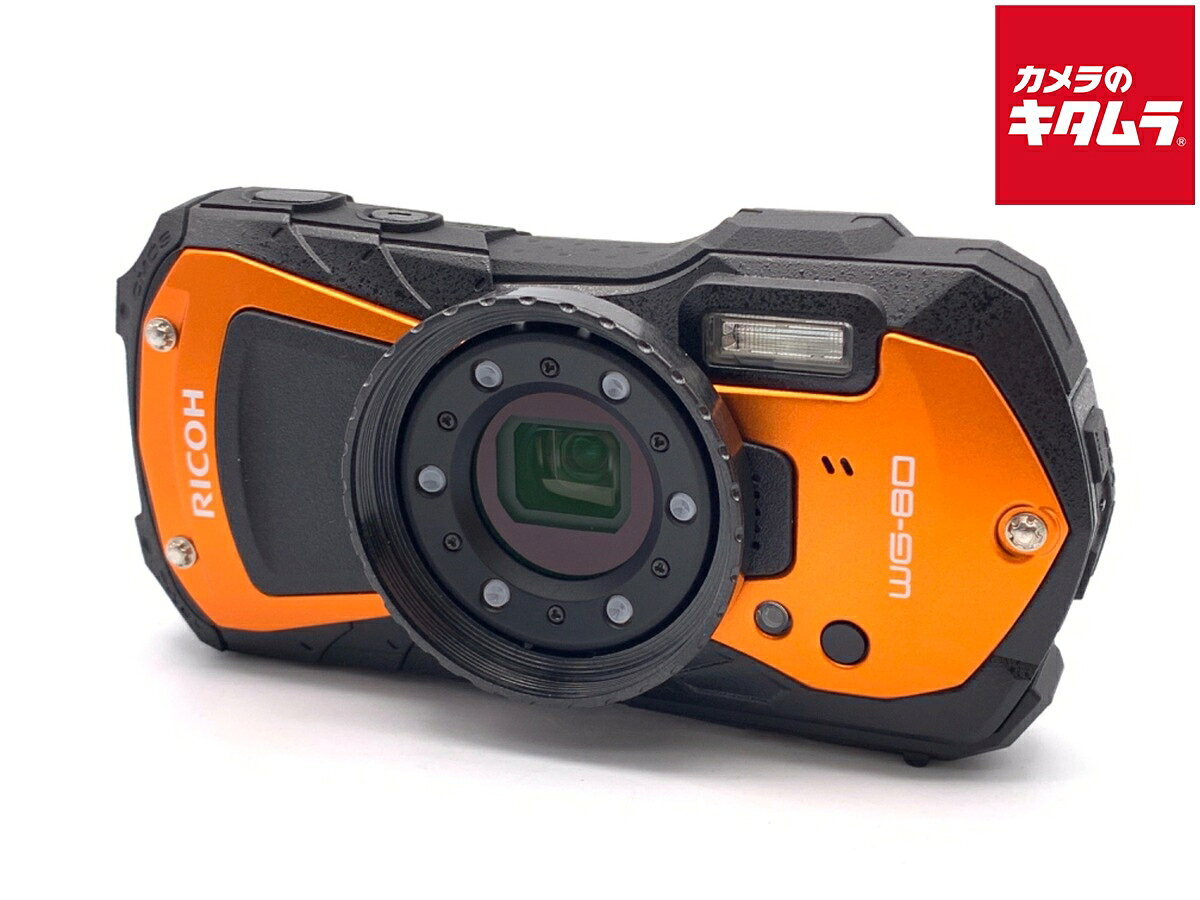 【中古】 【良品】 リコー WG-80 オレンジ 【コンパクトデジタルカメラ】 【6ヶ月...