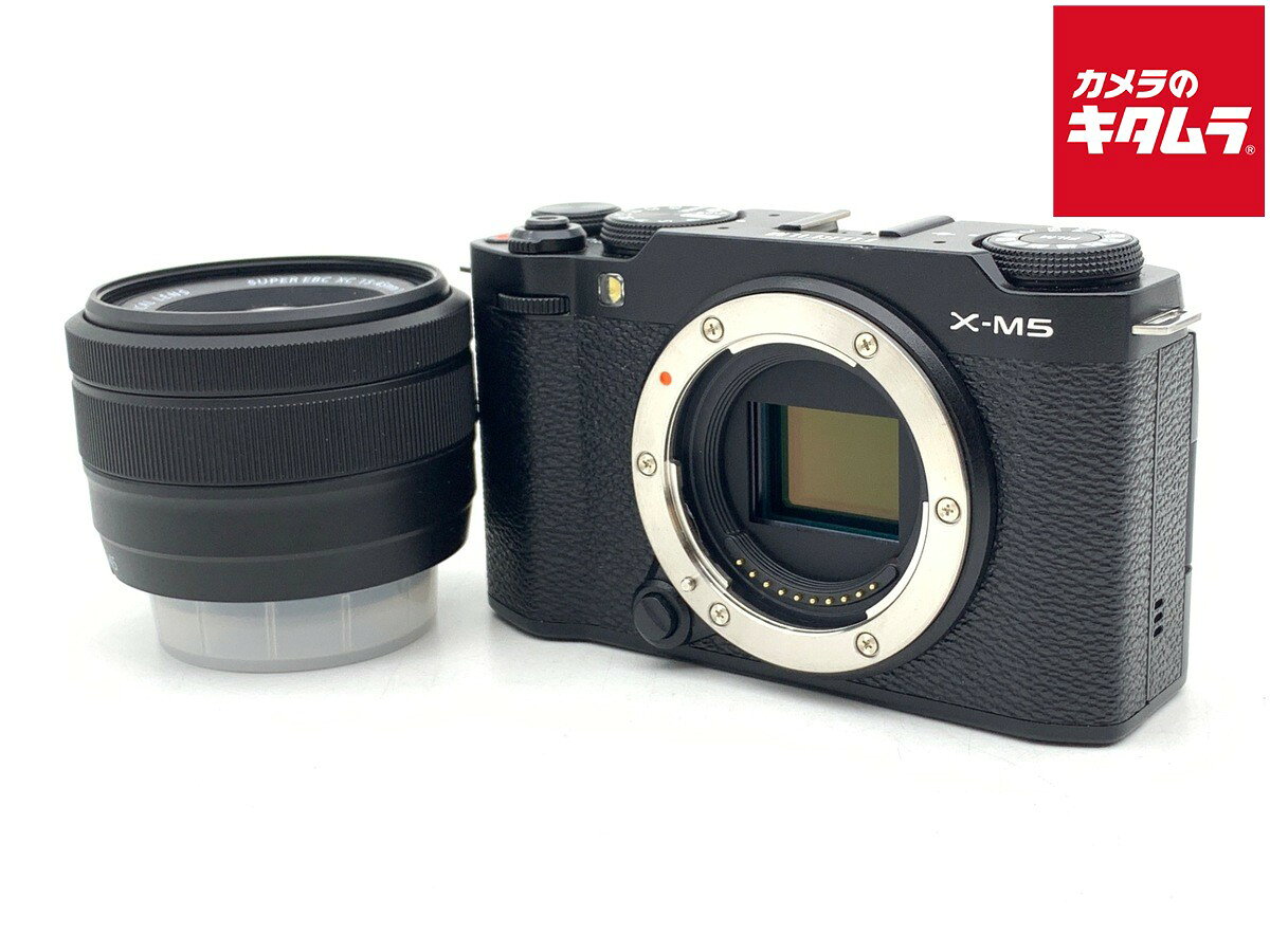 【中古】 【並品】 フジフイルム X-M5 XC15-45mmレンズキット ブラック 【ミラーレス一眼】 【6ヶ月保証】