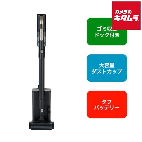 ハイアール コードレス式スティッククリーナー 自動ゴミ収集 JC-HG1A-K ブラック 《納期約1週間》