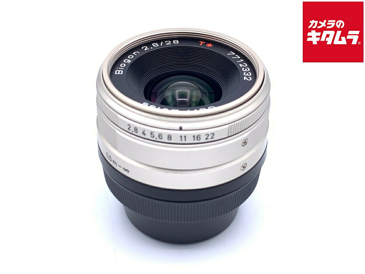 【中古】 【美品】 コンタックス ビオゴン T* G 28/2.8 クローム 【交換レンズ】
