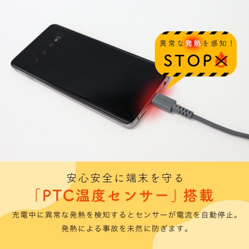 MOTTERU MOT-SLCC100-BL USB-C to C 急速充電 データ転送対応 100cm パウダーブルー