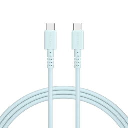 MOTTERU MOT-SLCC200-BL シリコンUSB-C to USB-C 急速充電 データ転送対応 200cm パウダーブルー 《納期未定》