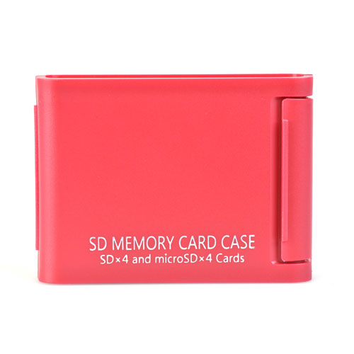 ケンコー ASSD4RE SDメモリーカードケースAS 4枚収納 レッド 《納期約1．5ヶ月》