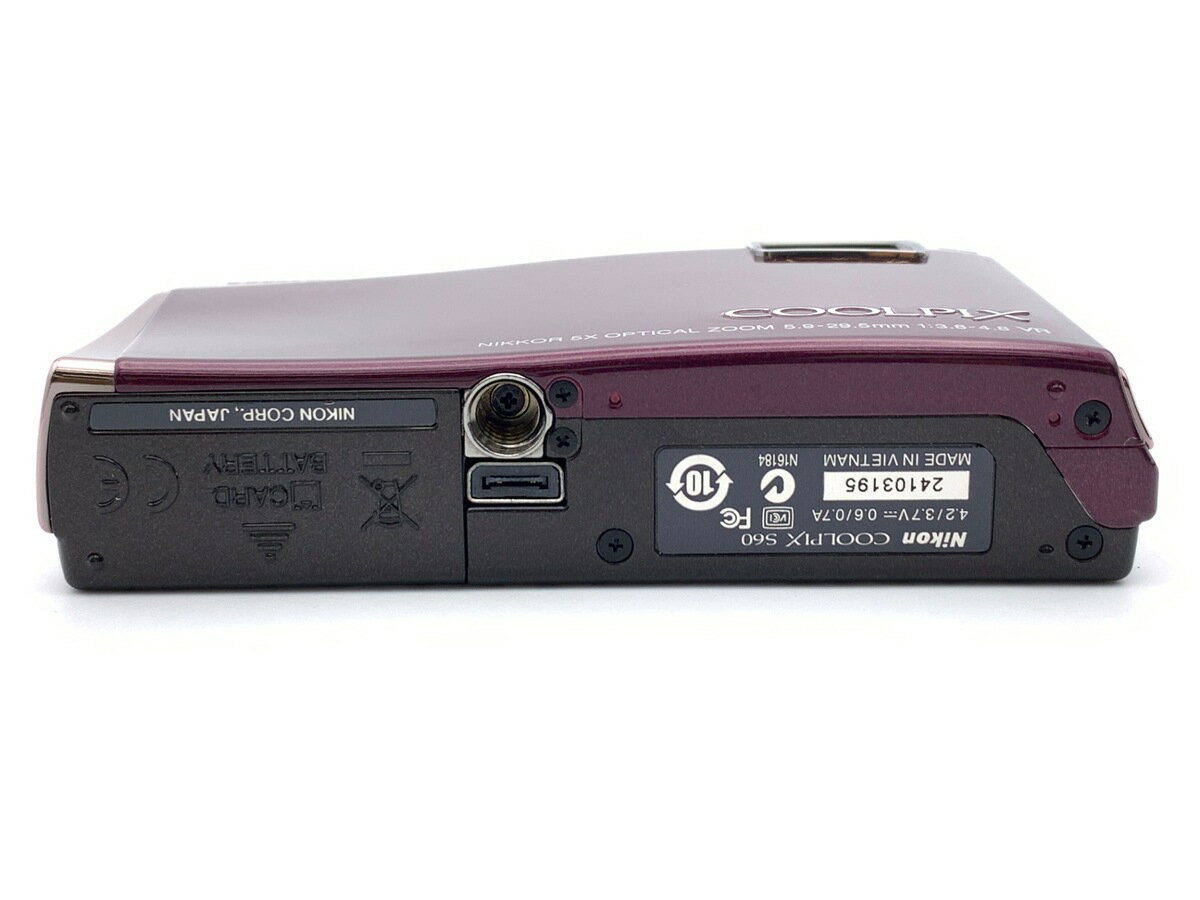 【中古】 【難あり品】 ニコン COOLPIX S60 ワインレッド 【コンパクトデジタルカメラ】