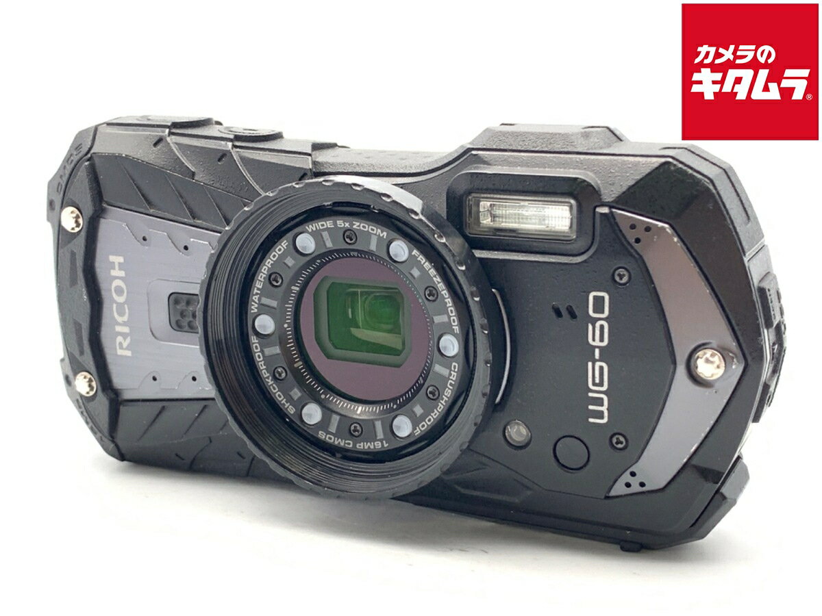 【中古】 【並品】 リコー WG-60 ブラック 【コンパクトデジタルカメラ】 【6ヶ月保証】