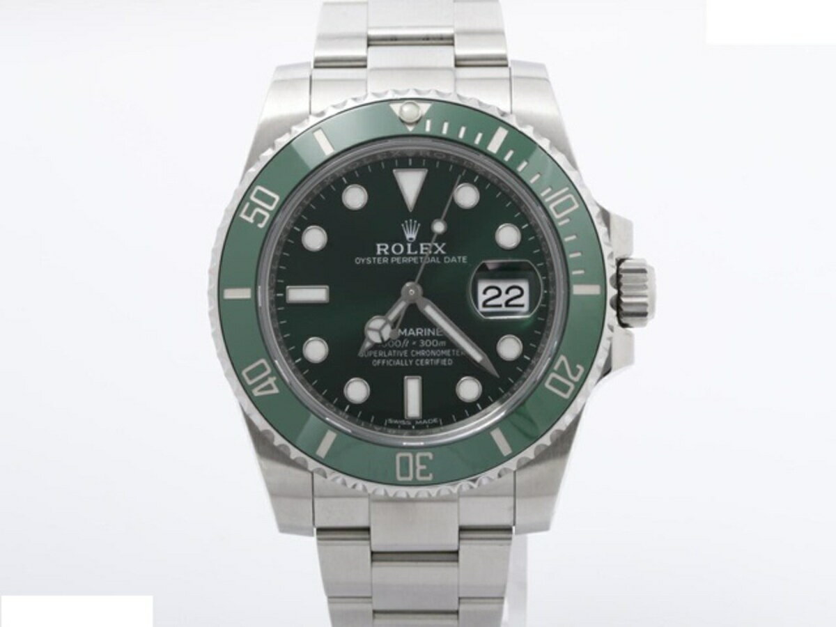 【中古】 【良品】 ロレックス(ROLEX) サブマリーナーデイト グリーン 116610LV ステンレススティール 【1年保証】