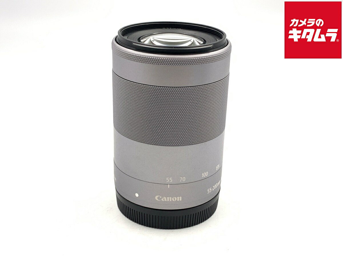 【中古】 【美品】 キヤノン EF-M55-200mm F4.5-6.3 IS STM シルバー 【交換レンズ】 【6ヶ月保証】