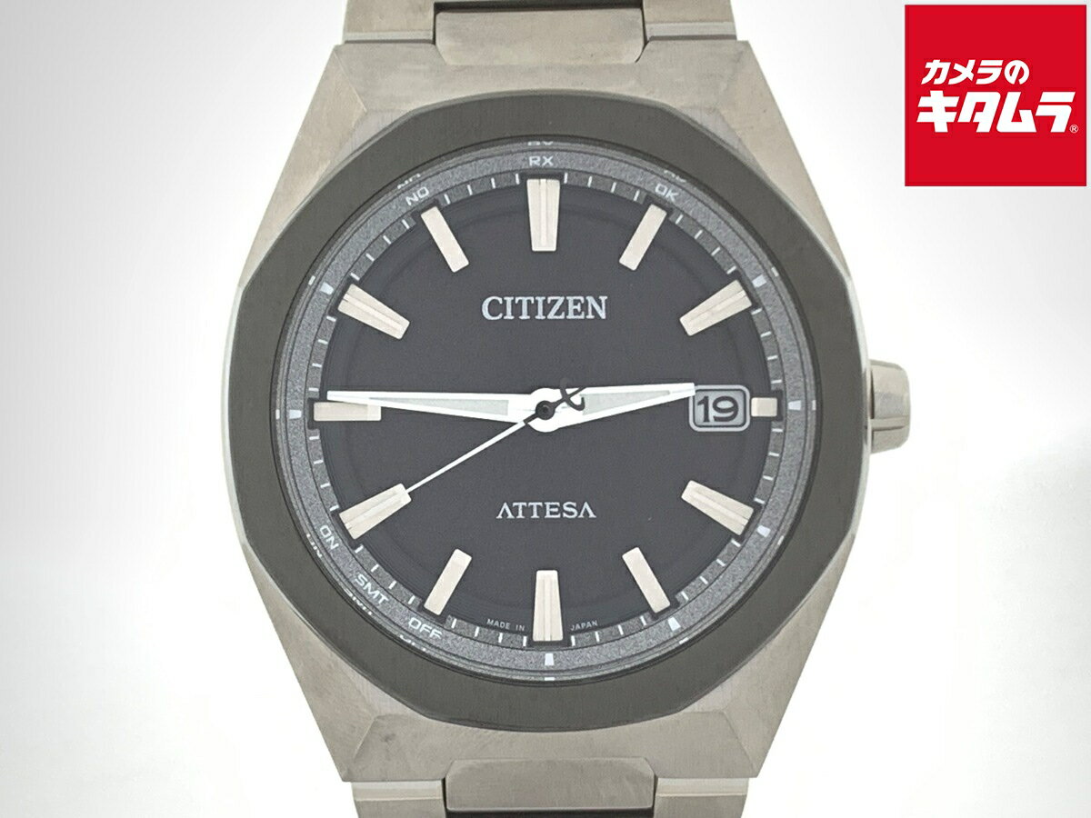 【中古】 【新品同様】 シチズン アテッサ アクトライン ブラック CB3044-55E/H128-00CWT01 スーパーチタニウム 【1年保証】