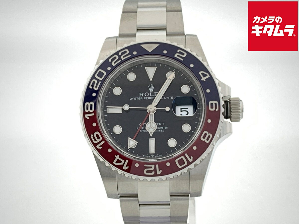 【中古】 【新品同様】 ロレックス(ROLEX) GMTマスターII ブラック 126710BLRO ス...