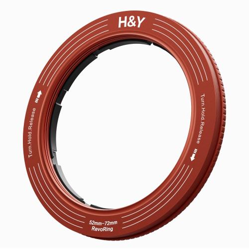 カメラのキタムラのH＆Y RS72-R REVORING 52-72mm 可変式 ステップリング レッド｜アングル2