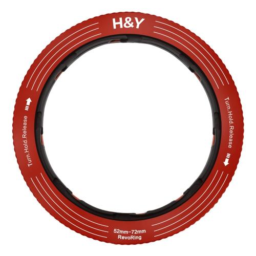 カメラのキタムラのH＆Y RS72-R REVORING 52-72mm 可変式 ステップリング レッド｜アングル3