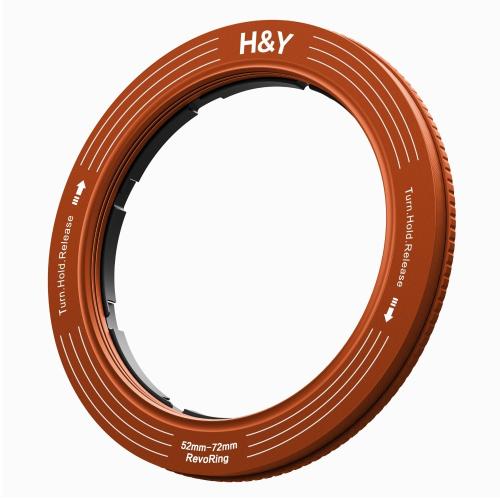 H＆Y RS72-O REVORING 52-72mm 可変式 ステップリング コーラルオレンジ