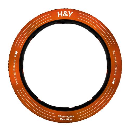 H＆Y RS72-O REVORING 52-72mm 可変式 ステップリング コーラルオレンジ
