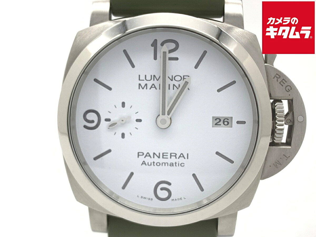 【中古】 【良品】 パネライ ルミノール マリーナ ホワイト PAM01314 ステンレススティール ...