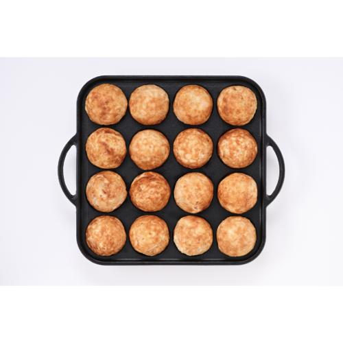 和平フレイズ ｢元祖ヤキヤキ｣ IH対応 鉄鋳物 たこ焼き機 16穴 25×21cm YR-032 2