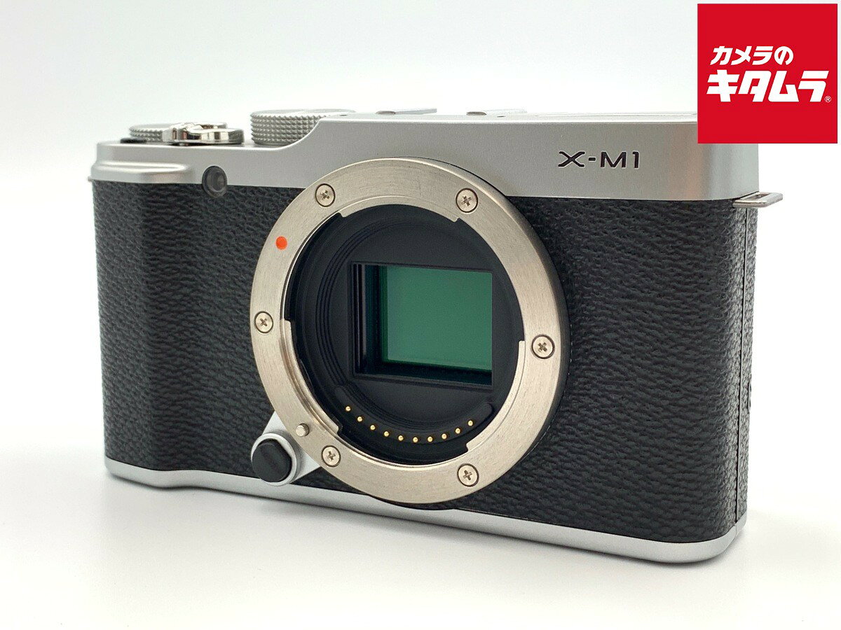 【中古】 【良品】 フジフイルム X-M1 ボディ シルバー 【ミラーレス一眼】