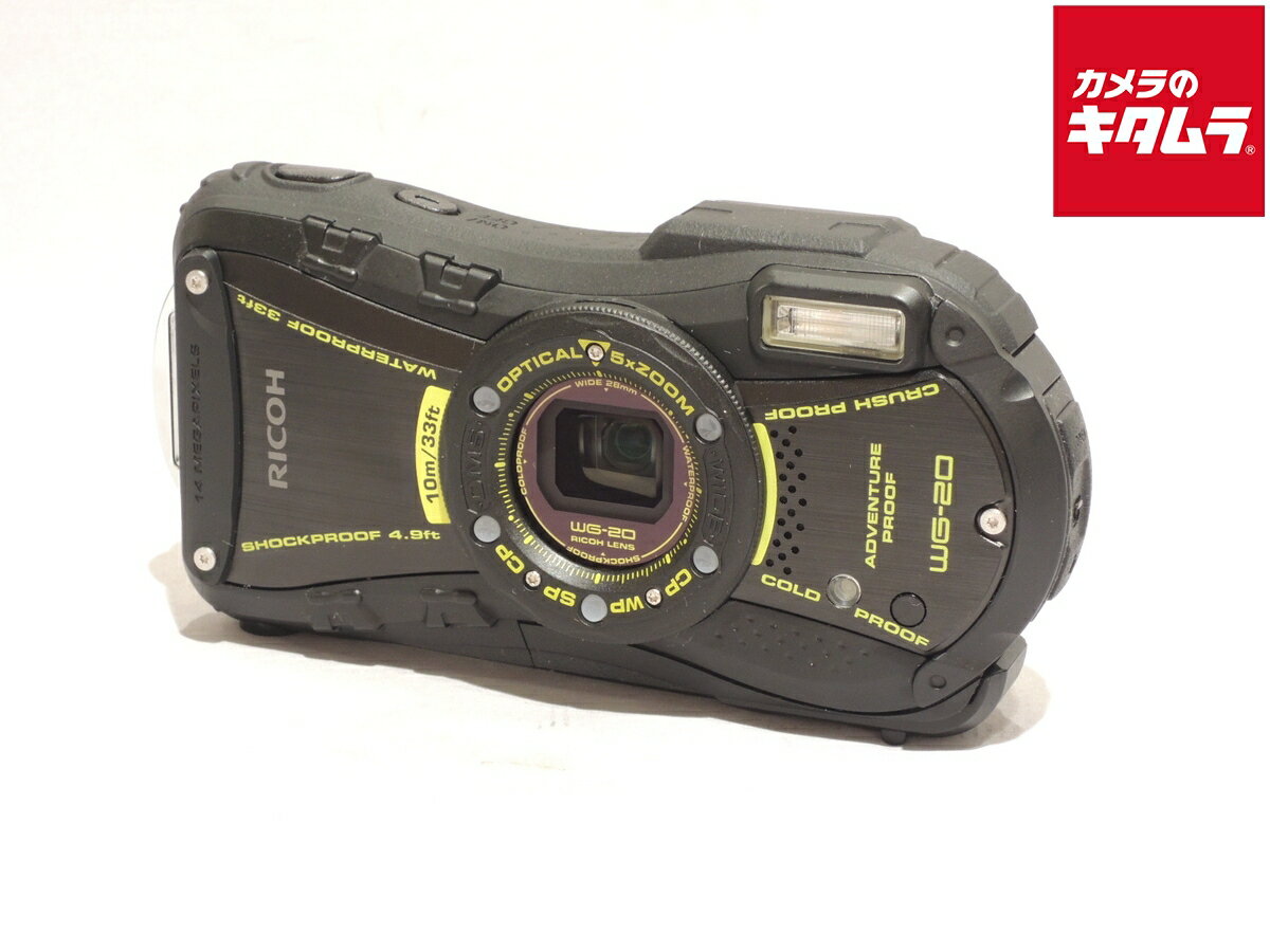 【中古】 【難あり品】 リコー WG-20 ブラック 【コンパクトデジタルカメラ】