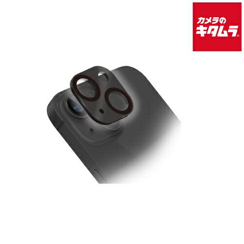 テレホンリース CR3949IP3617 カメラレンズ保護ゴリラガラス アルミフレーム ブラック（iPhone 15/15 Plus用）