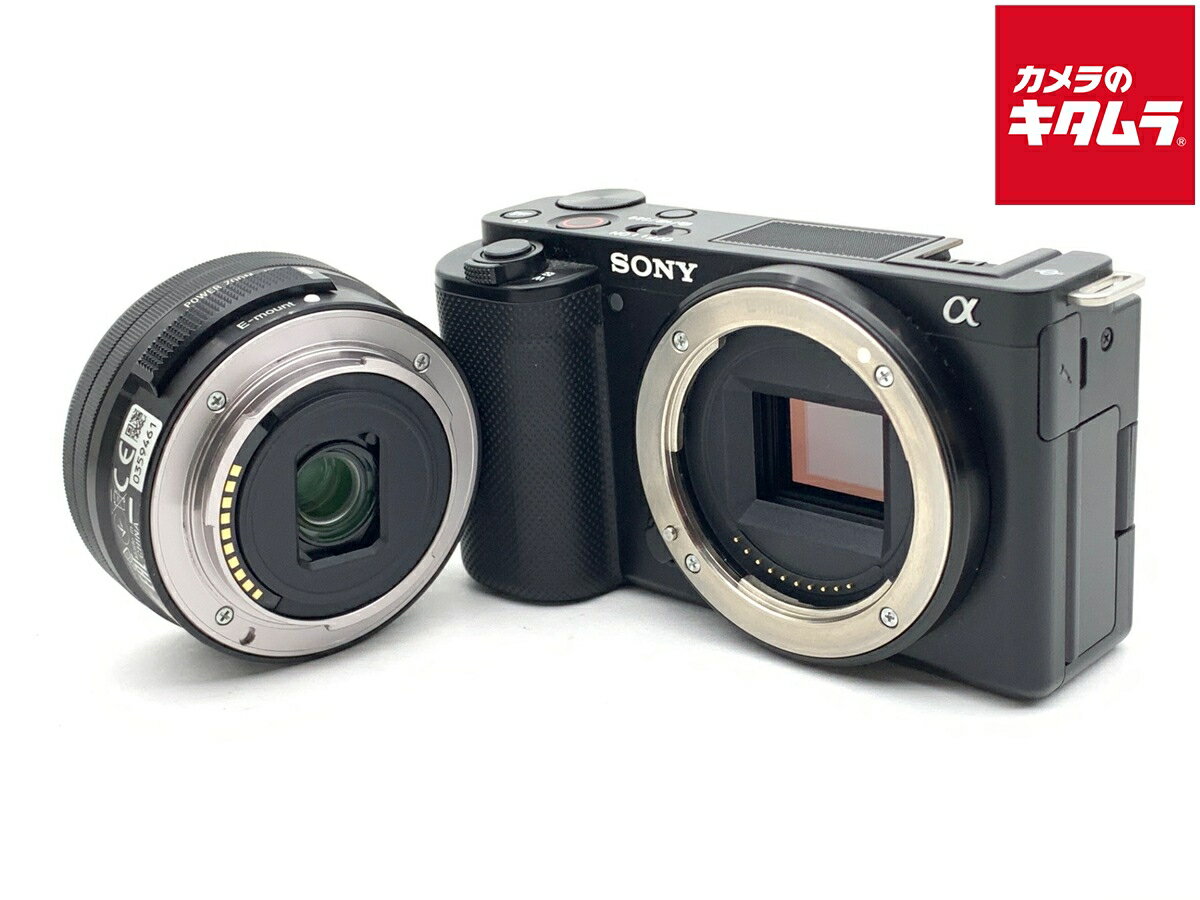 【中古】 【並品】 ソニー VLOGCAM ZV-E10 パワーズームレンズキット ブラック [ZV ...