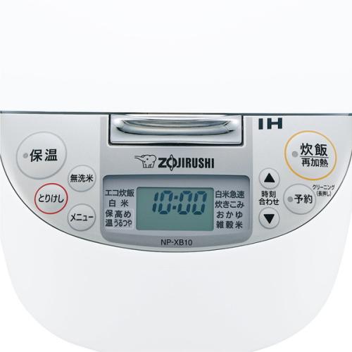 象印 IH炊飯器 極め炊き 黒まる厚釜 NP-XB10-WA ホワイト [5.5合炊き] ZOJIRUSHI ...