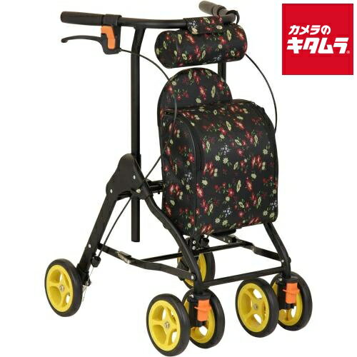 幸和製作所 ルーティ フラワーピンク シルバーカー 折りたたみ SIMD01