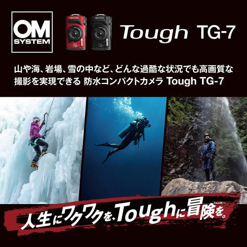 OM SYSTEM Tough TG-7 RED ��å� ����ѥ��ȥǥ����륫��� �ɿ� Wi-Fi��� ���� ����ѥ��ȥǥ����� ��Ǽ����1�����