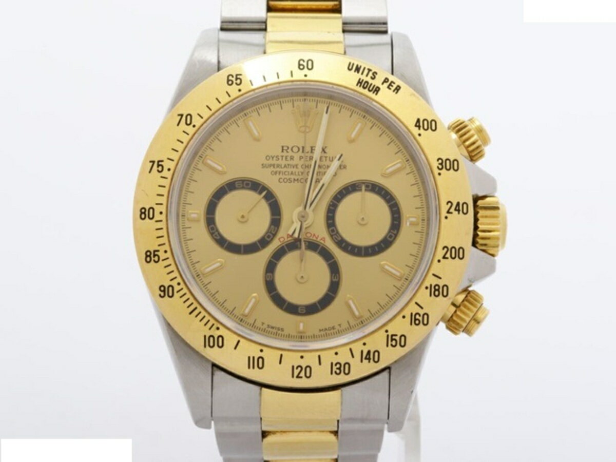 【中古】 【良品】 ロレックス(ROLEX) デイトナ シャンパン [ゴールド系] 16523 ステンレススティール/イエローゴールド 【1年保証】