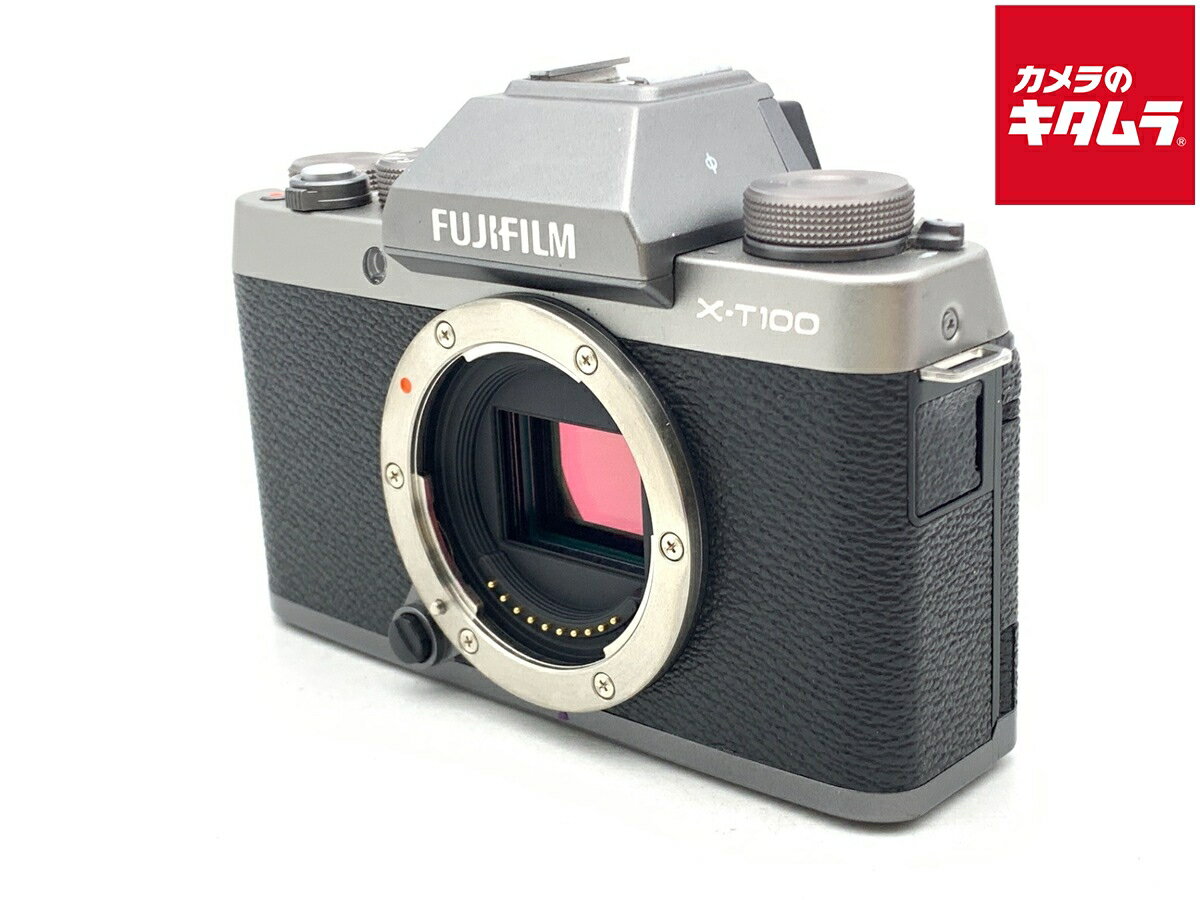 乐天商城 - 【中古】 【並品】 フジフイルム X-T100 ボディ ダークシルバー 【ミラーレス一眼】