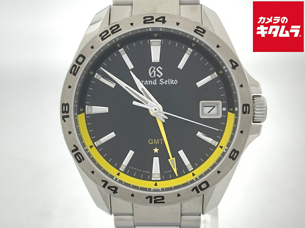 【中古】 【良品】 グランドセイコー クォーツ GMT ブラック SBGN001/9F86-0AA0 ステンレススティール 【1年保証】