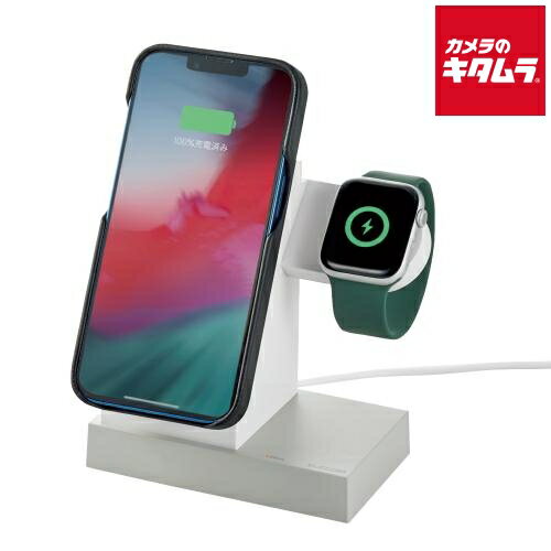 エレコム W-MS05WH ワイヤレス充電器/マグネット/Apple Watchモジュールはめ込み/1.5m/ホワイト