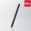 エレコム スマートフォン・タブレット用タッチペン 2WAY 導線繊維タイプ ディスクタイプ キャップ2個付き ブラック 《納期未定》(2)