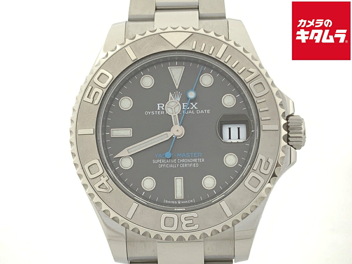 【中古】 【良品】 ロレックス(ROLEX) ヨットマスター ロレジウム スレート [グレー系] 268622 ステンレス/プラチナ 【1年保証】