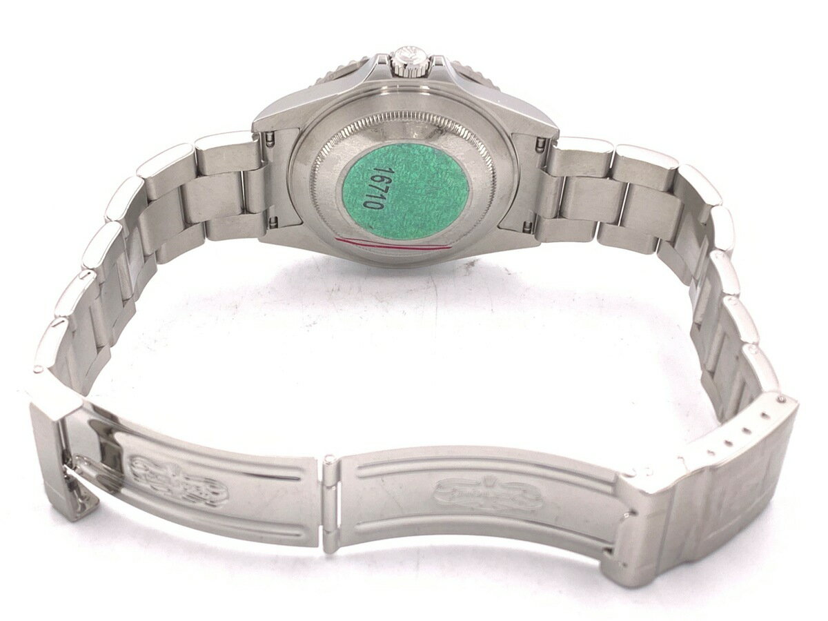 【中古】 【良品】 ロレックス(ROLEX) GMTマスターII ブラック 16710 ステンレス ブラックベゼル ルミノバ 【1年保証】