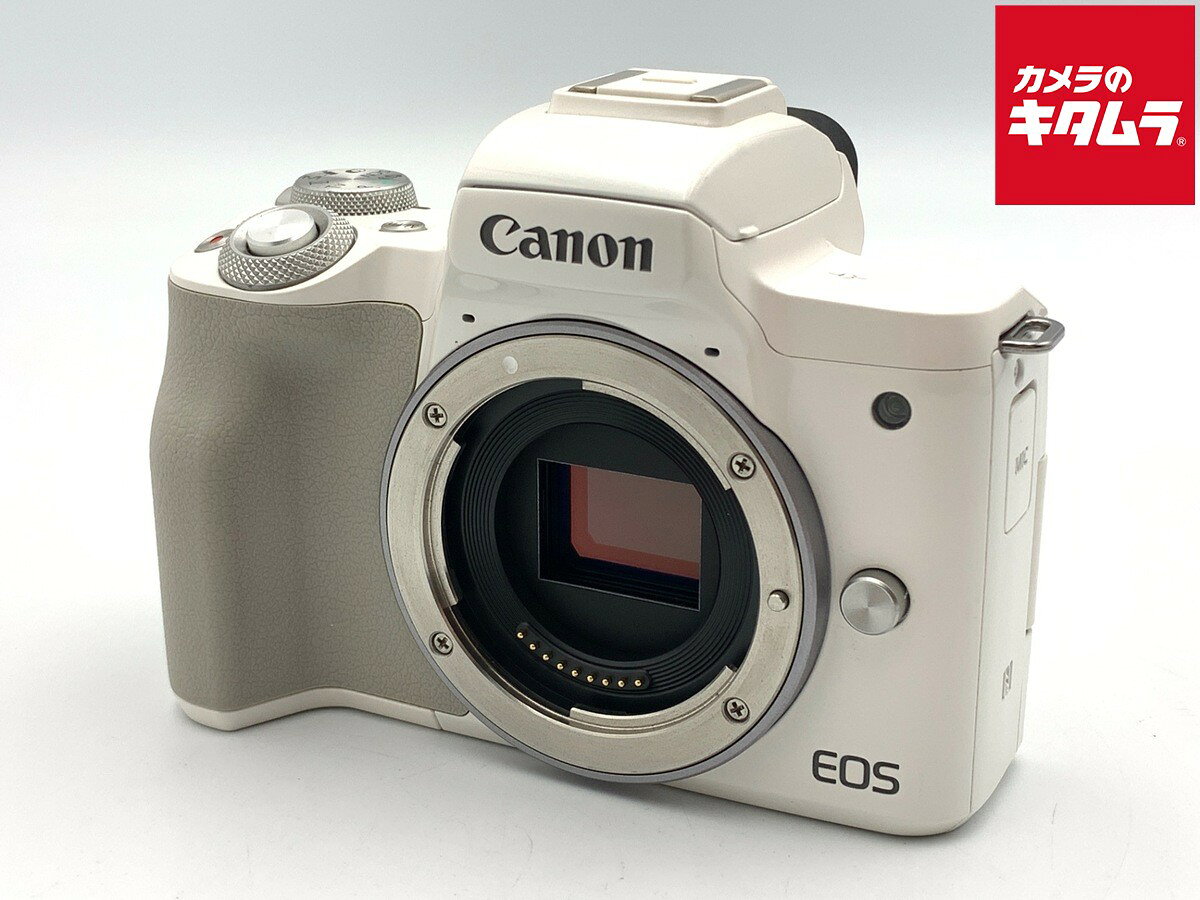 【中古】 【良品】 キヤノン EOS Kiss M ボディ ホワイト 【ミラーレス一眼】 【6ヶ月保証】