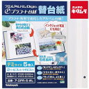 ナカバヤシ ア-DPR-5-WL ビス式 2穴 プラコートフリー替台紙 デミ ホワイト