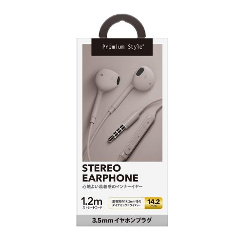 PGA イヤホンプラグ ステレオイヤホン PG-SEIE1BE5 3.5mm ベージュ 《納期未定》